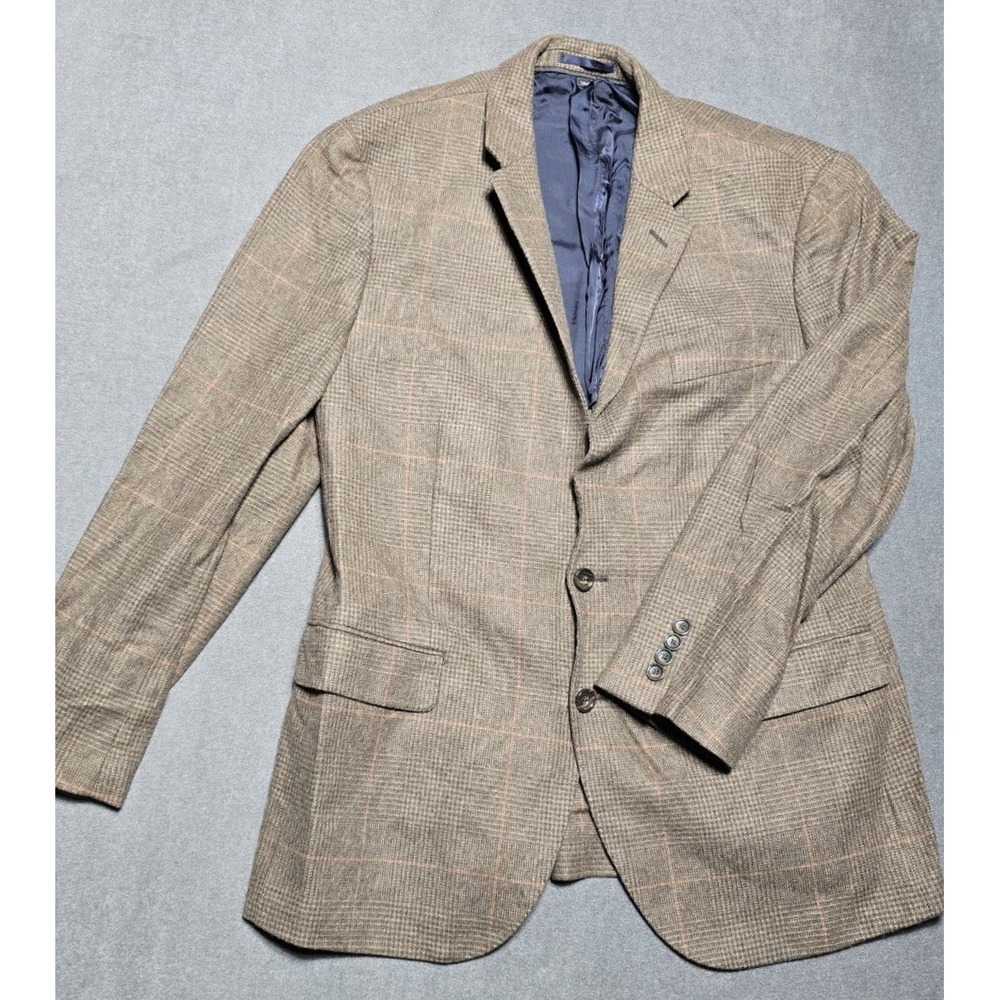 J Crew Ludlow Italian Cloth Herringbone Sport Coat Blazer Men's Size 44R‎